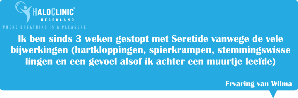 Astma klachten, bijwerkingen Seretide