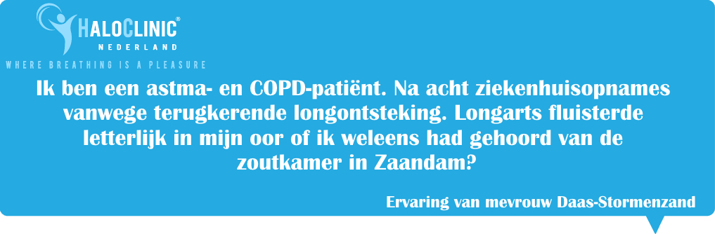 astma- en COPD-patiënt, medicatiegebruik als antibiotica, prednison en allerlei puffers (ontstekingsremmers en luchtwegverwijding)