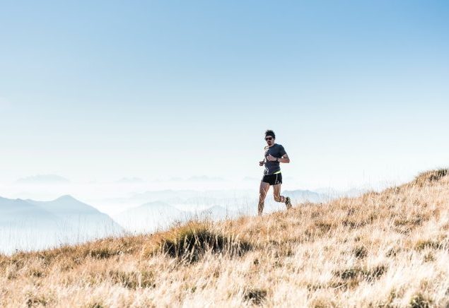 running in mountains