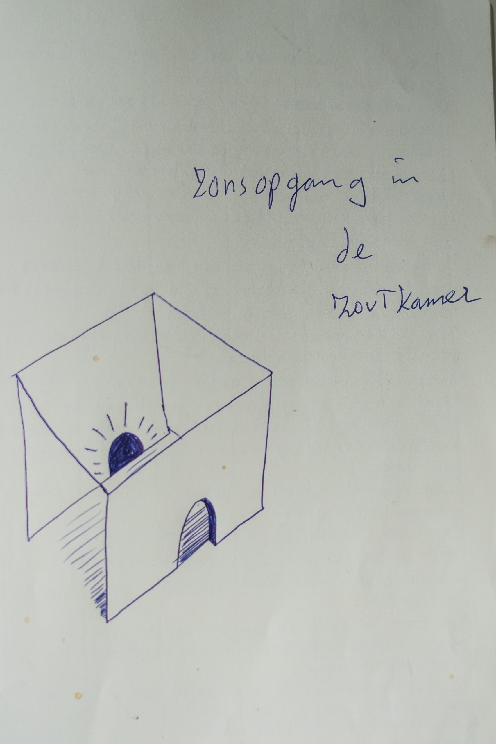 De zon schijnt in onze zoutkamer